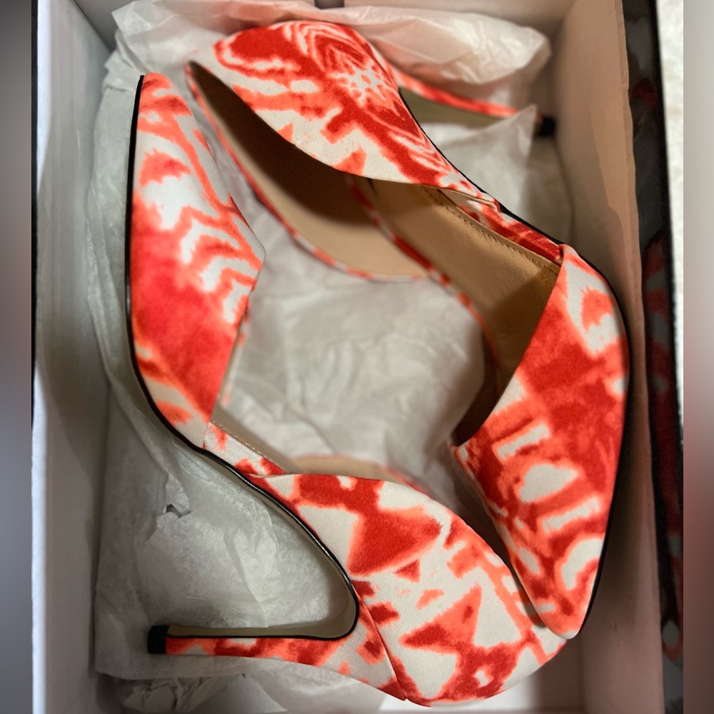 LFL Coral multicolor heels size 7